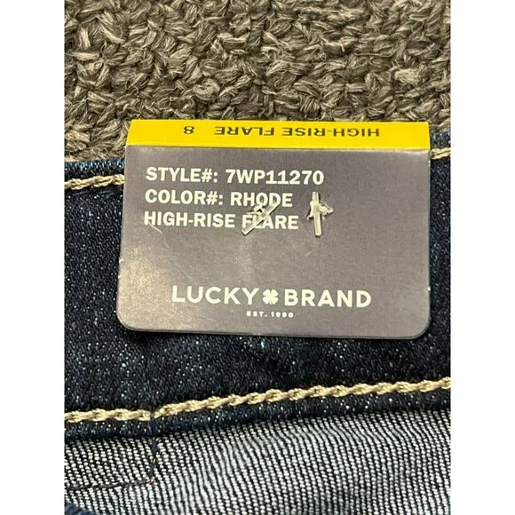 NWT Lucky Brand Womens Stevie Two Way Stretch Blue High Rise Flare Jeans US Sz 8 - Picture 14 of 16